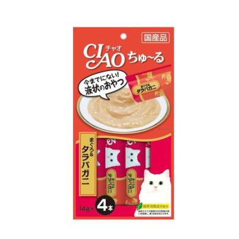 CIAO 日本 啾嚕肉泥-鮪魚+帝王蟹(14公克4條)5包