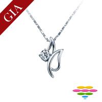 彩糖鑽工坊 GIA 50分 F/VS2 3EX+頂級北極光車工 鑽石項鍊 (2選1)