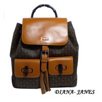 Diana Janes經典LOGO竹節後揹包