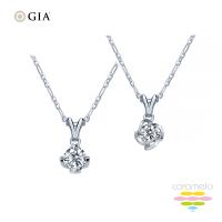 彩糖鑽工坊 GIA 30分 F/VS2 3EX+頂級北極光車工 鑽石項鍊