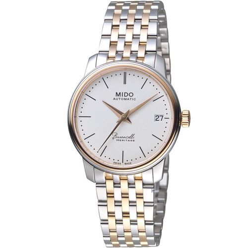 MIDO美度錶 BARONCELLI 永恆系列III雙色簡約女腕錶 M0272072201000