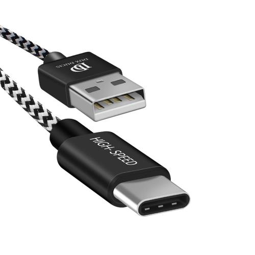 DUX DUCIS USB Type-C 編織充電線(0.25M)