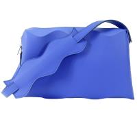 ISSEY MIYAKE 三宅一生 PLEATS PLEASE 甲殼WAVE側肩背包(寶藍)