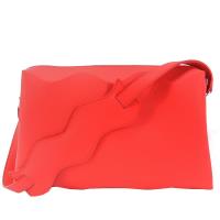 ISSEY MIYAKE 三宅一生 PLEATS PLEASE 甲殼WAVE側肩背包(紅)