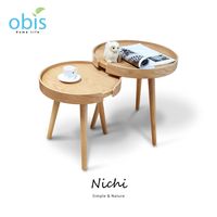 【obis】Nichi 日子簡約木作高低圓桌