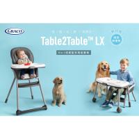【GRACO 新品上市】6 in 1 成長型多用途餐椅 TABLE2TABLE-復古點 //限量贈喝水練習杯一個-隨機款//
