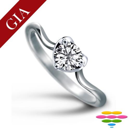 彩糖鑽工坊 GIA 30分 E/SI2 3EX+HA八心八箭 18K 鑽戒