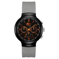 Lacoste 鱷魚 運動時尚計時腕錶 黑灰 44mm L2010655
