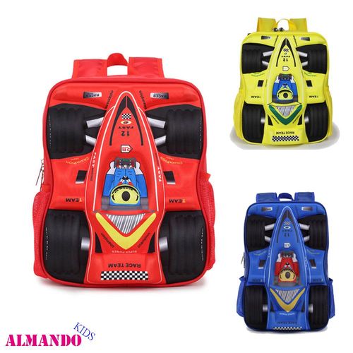 ALMANDO KIDS 韓版賽車造型書包