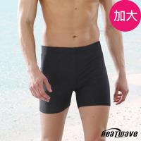 Heatwave熱浪 加大男泳褲 五分褲-黑格調273