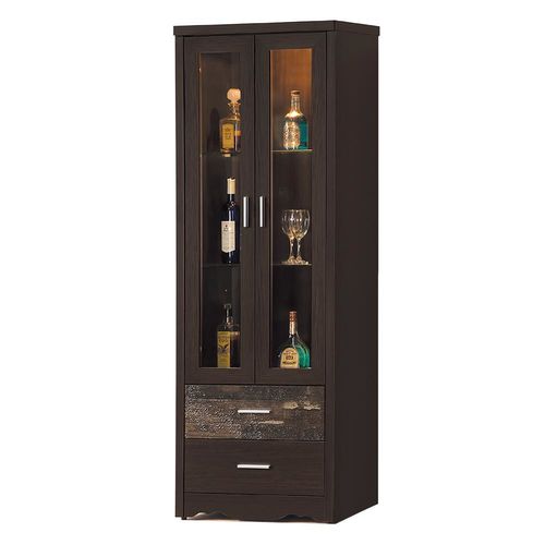 【顛覆設計】尼古拉2x6尺黑檀色展示櫃