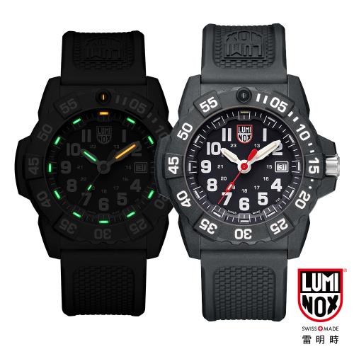 LUMINOX 雷明時NAVY SEAL 3500全新海豹2代系列腕錶-黑x白時標/45mm A3501