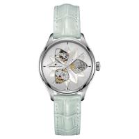 Hamilton Open Heart Lady 自然美鏤空女錶 湖水綠皮帶 34mm H32115891