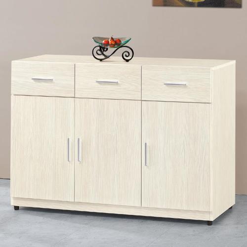 【顛覆設計】碩威4尺白雪杉餐櫃下座