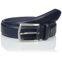 NAUTICA 2017男時尚雙縫休閒靛藍色皮帶(預購)