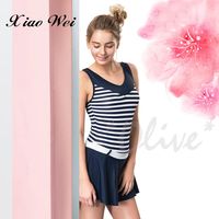 沙麗品牌 亮眼美形時尚連身裙泳裝 NO.17121