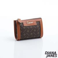 Diana Janes 經典LOGO 牛皮 造型零錢包