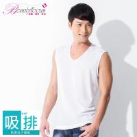 BeautyFocus 涼爽舒適棉吸排寬肩背心 3810