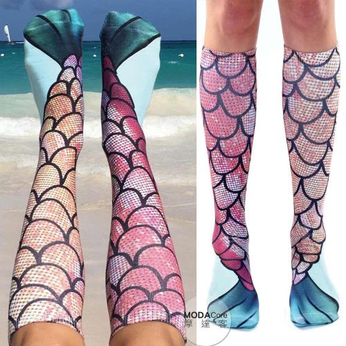 摩達客 美國進口Living Royal美人魚 高筒襪及膝襪