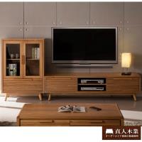 【日本直人木業】SMART簡約152CM電視櫃加展示櫃