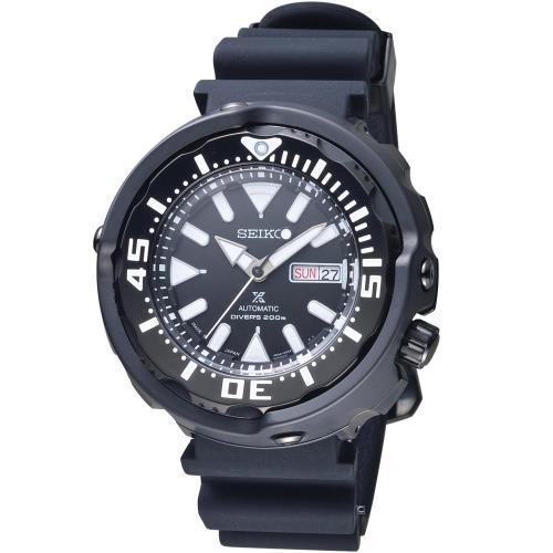 SEIKO SRPA81J1 精工 Prospex SCUBA 鮪魚罐頭潛水機械錶 4R36-05S0SD 黑 