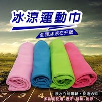 金德恩 台灣製造 降溫利器 運動冰涼巾 80x30cm