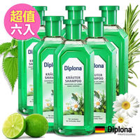 【德國Diplona】清新七大草本植萃洗髮精500ml(超值6入組)