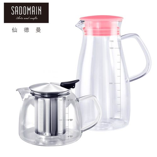 【仙德曼 SADOMAIN】直火花茶壺+冷水壺二件組