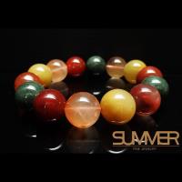 【SUMMER寶石】天然三色兔毛水晶手珠《 80g 》以上(隨機出貨)