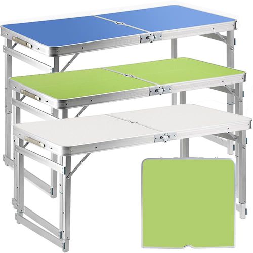 新改良優質鋁合金升降摺疊桌(加粗加厚款)