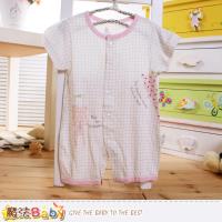 魔法Baby 包屁衣 女寶寶夏季連身衣~k50336