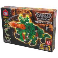 【 日本 Artec 彩色積木 】DINO 恐龍組合 – 三角龍 ( 綠 )