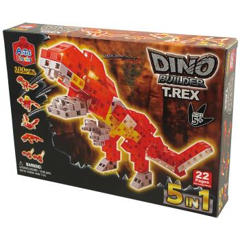 【 日本 Artec 彩色積木 】DINO 恐龍組合 – 暴龍 ( 紅 )
