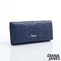 Diana Janes 牛皮 玫瑰壓花 時尚女夾