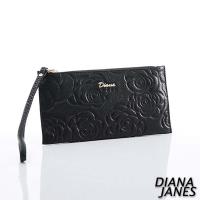 Diana Janes 牛皮 玫瑰壓花鈔票夾