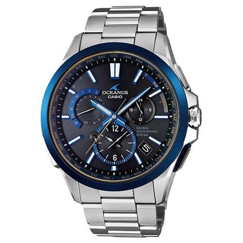 【CASIO】OCEANUS極致完美躍動GPS電波頂級腕錶 - 藍 (OCW-G1100TG-1)