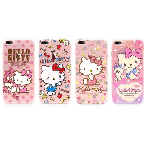 GARMMA Hello Kitty iPhone 7 Plus 5.5吋 TPU保護軟殼 經典系列