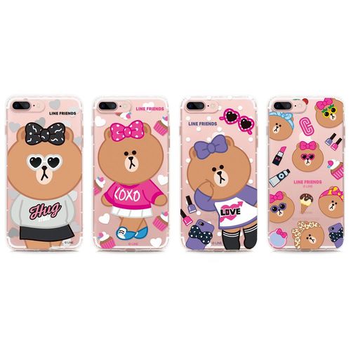 GARMMA LINE Friends CHOCO iPhone 7 Plus 5.5吋-空壓氣墊防摔保護軟殼-全新角色