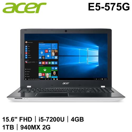 Acer宏碁 Aspire E 獨顯效能筆電 E5-575G-596Q 15.6吋/i5-7200U/4G/1T/NV 940MX