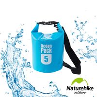 Naturehike 500D戶外超輕量防水袋 收納袋 漂流袋5L 天藍