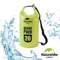 Naturehike 500D戶外超輕量防水袋 收納袋 漂流袋20L 亮綠