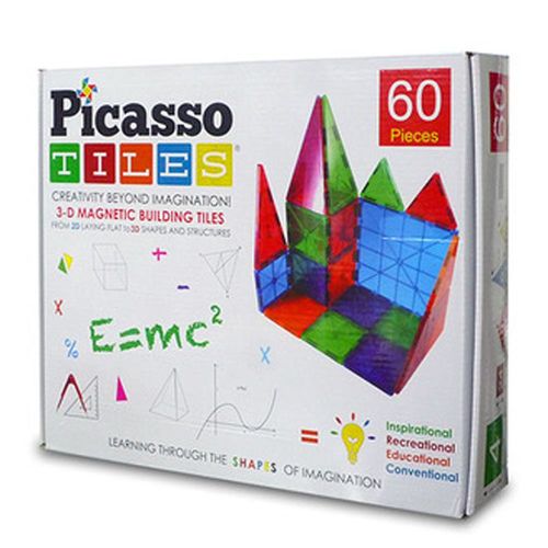 【Picasso Tiles】磁力王-3D變形晶磚 60 PCS 