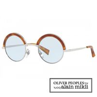 【alain mikli × Oliver Peoples 聯名款】法式巴黎 捌零復古空間藝術眉框太陽眼鏡 - 淺棕 AL4003N-008