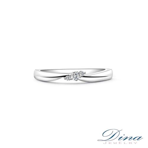 DINA JEWELRY 蒂娜珠寶典雅光輝鑽石對戒-女戒_預購