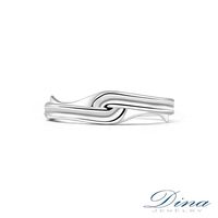 DINA JEWELRY 蒂娜珠寶 紛飛花結鑽石對戒-男戒_預購