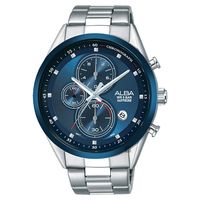 ALBA雅柏 ACTIVE 日系計時男錶 藍 44mm VD57-X106B AM3461X1