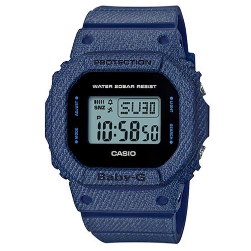 【CASIO】G-SHOCK 單寧設計休閒錶-西部女孩 (BGD-560DE-2)