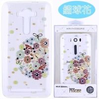 【奧地利水鑽】ASUS ZenFone 2 Laser (ZE500KL) 5吋 花系列保護軟套 (繡球花)