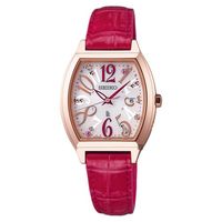 SEIKO精工 LUKIA 限量太陽能電波女錶 銀x紅色錶帶 27mm 1B22-0BB0P SSVW096J