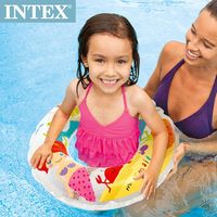 【INTEX】卡通游泳圈 61cm(圖案隨機) 適用:6~10歲(59242)